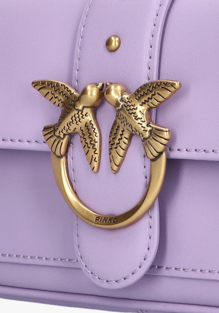 PINKO paarse pinko schoudertas love one pocket