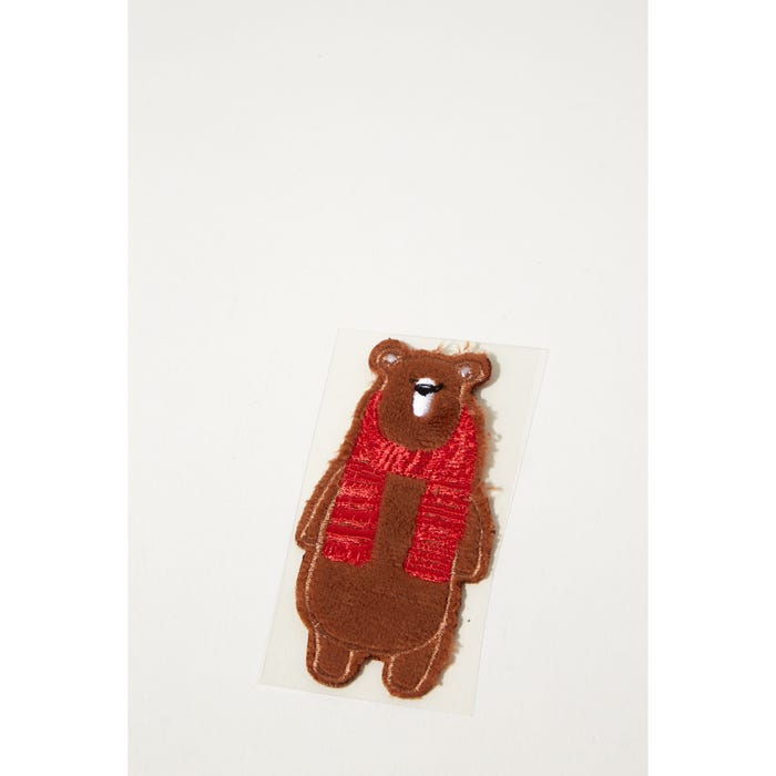 Atelier Veritas-Patch beer sjaal 7,5x3,5cm