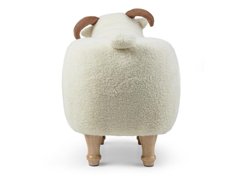 zoosy Kinderhocker Ziege Helga Weiss Taburett in Ziegenform