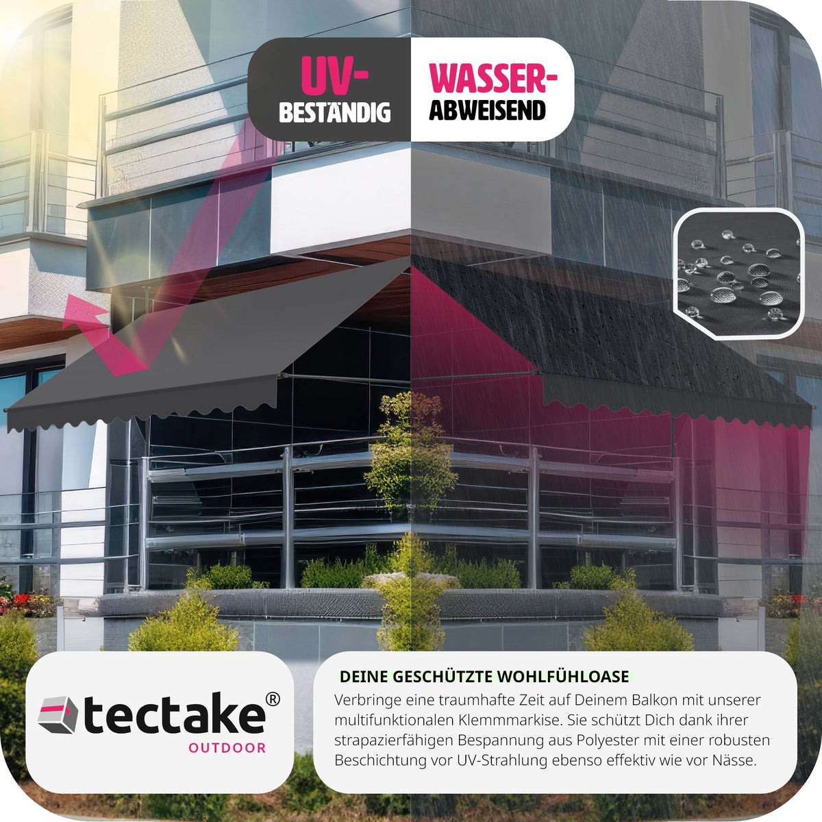 tectake klemluifel met handzwengel, eenvoudige montage