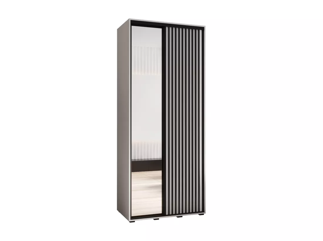 ARMOIRE LANKO 2 À PORTES COULISSANTES 235,2/120/45 2 Portes (Blanc/Blanc)
