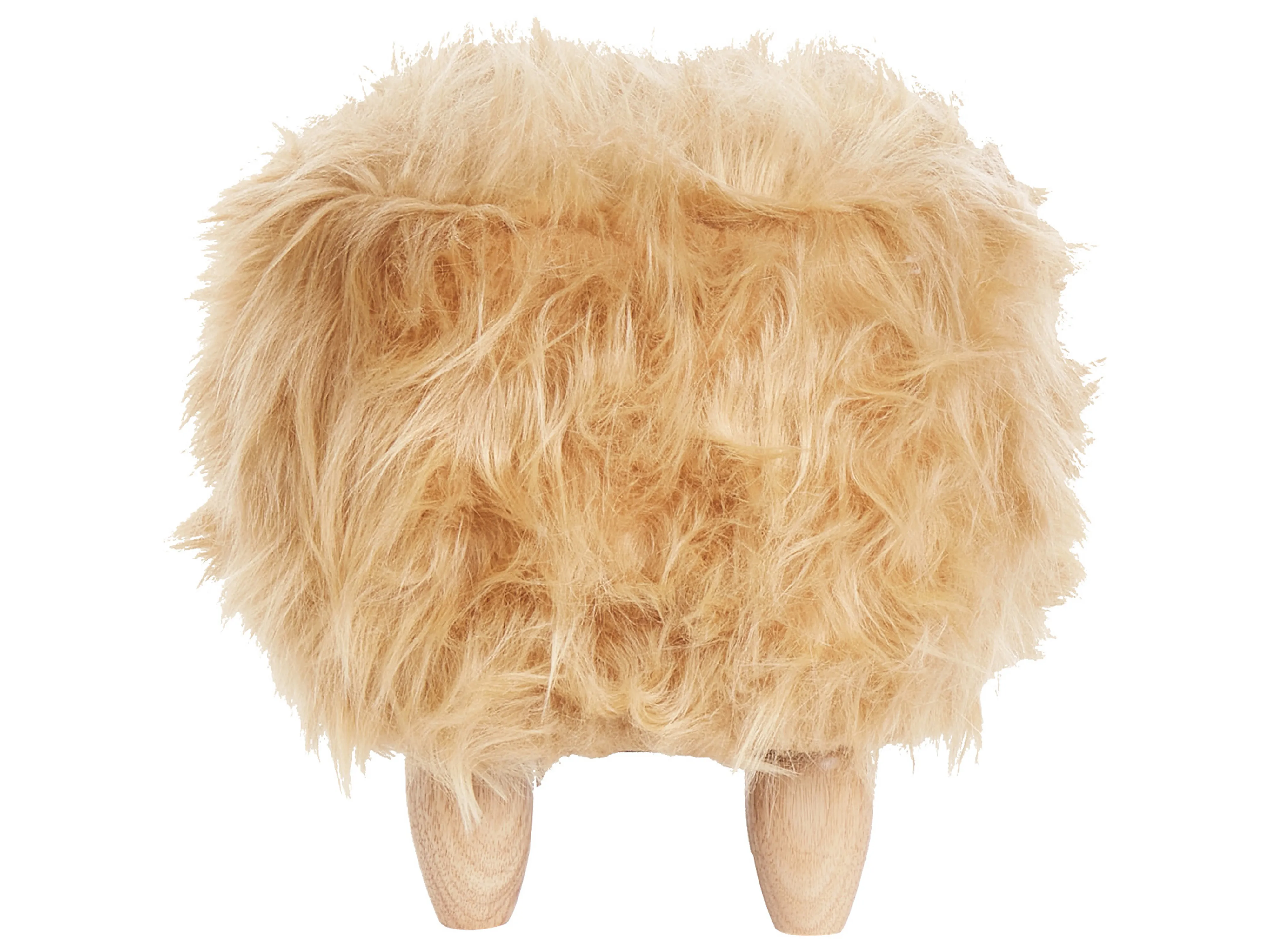 Dierenpoef WOOLLY Nepbont Zandbeige Neushoorn