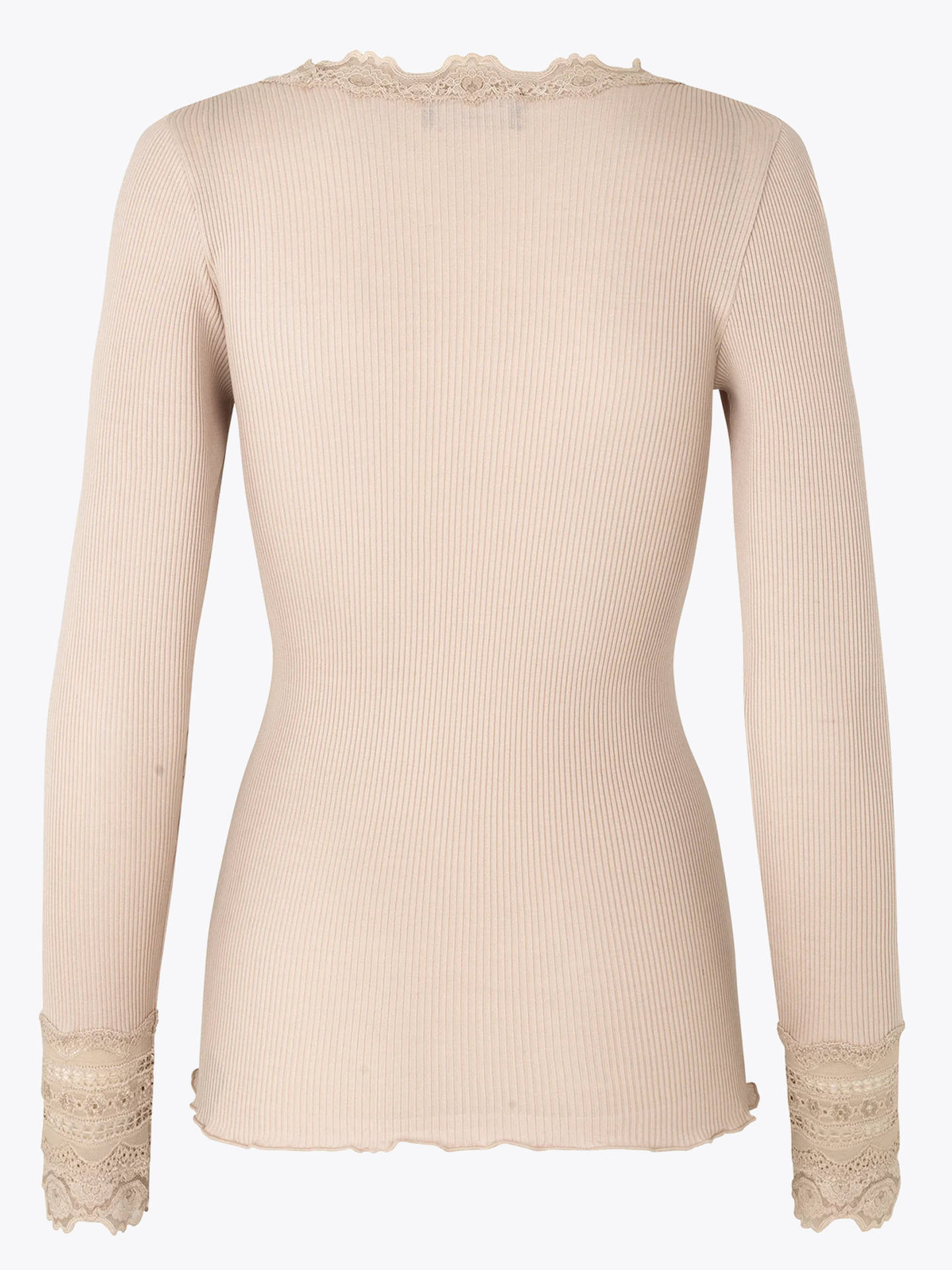 Benita Silk T-Shirt W/ Lace