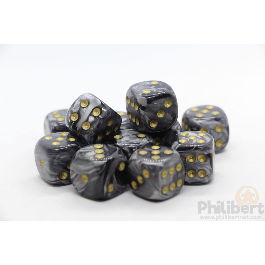 Set de 12 Dés 6 Faces Chessex : Lustrous