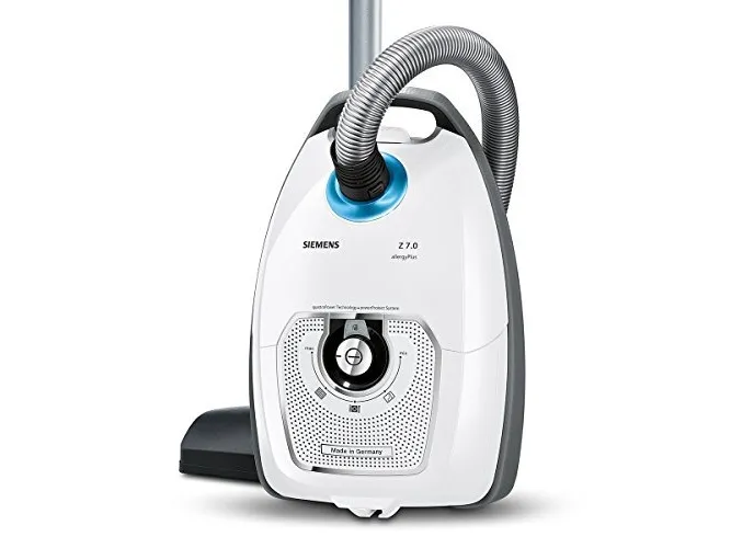 Siemens Z7.0 family allergyPlus VSZ7442S - Støvsuger - beholder - pose - hvid/sort