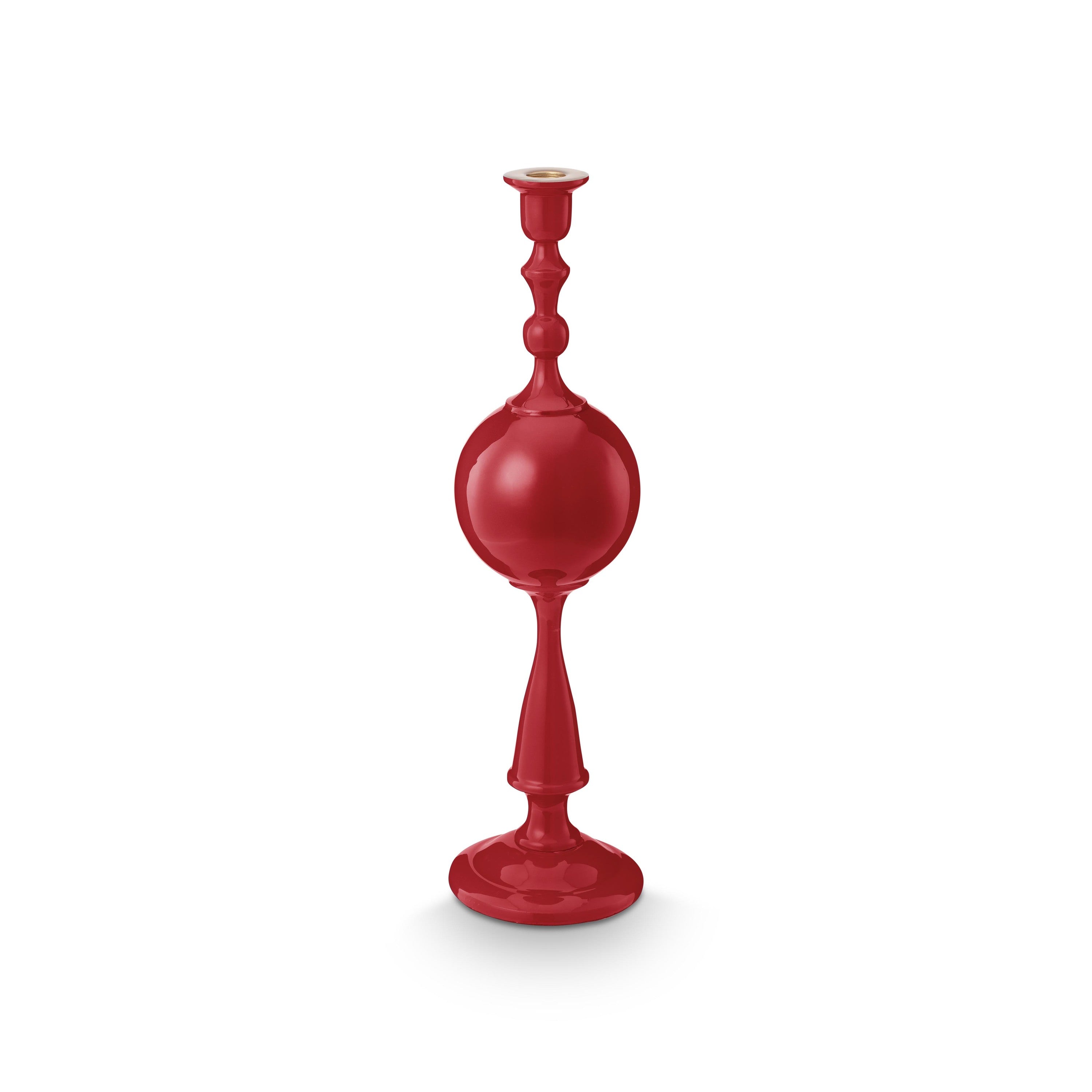 Pip Studio Kandelaar Sphere - van Metaal - Donkerrood - 44cm
