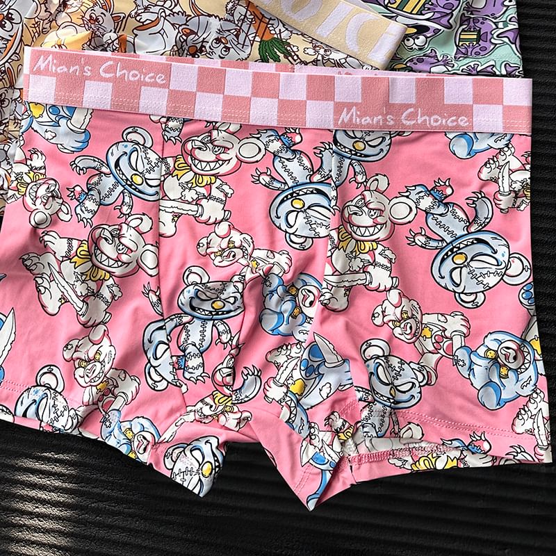 Pancherry - Cartoon Print Boxershorts / Set
