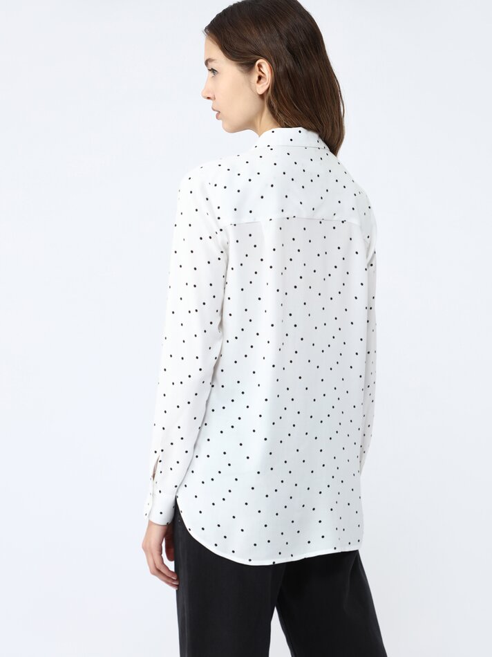 Camisa fluida - Preto/Branco