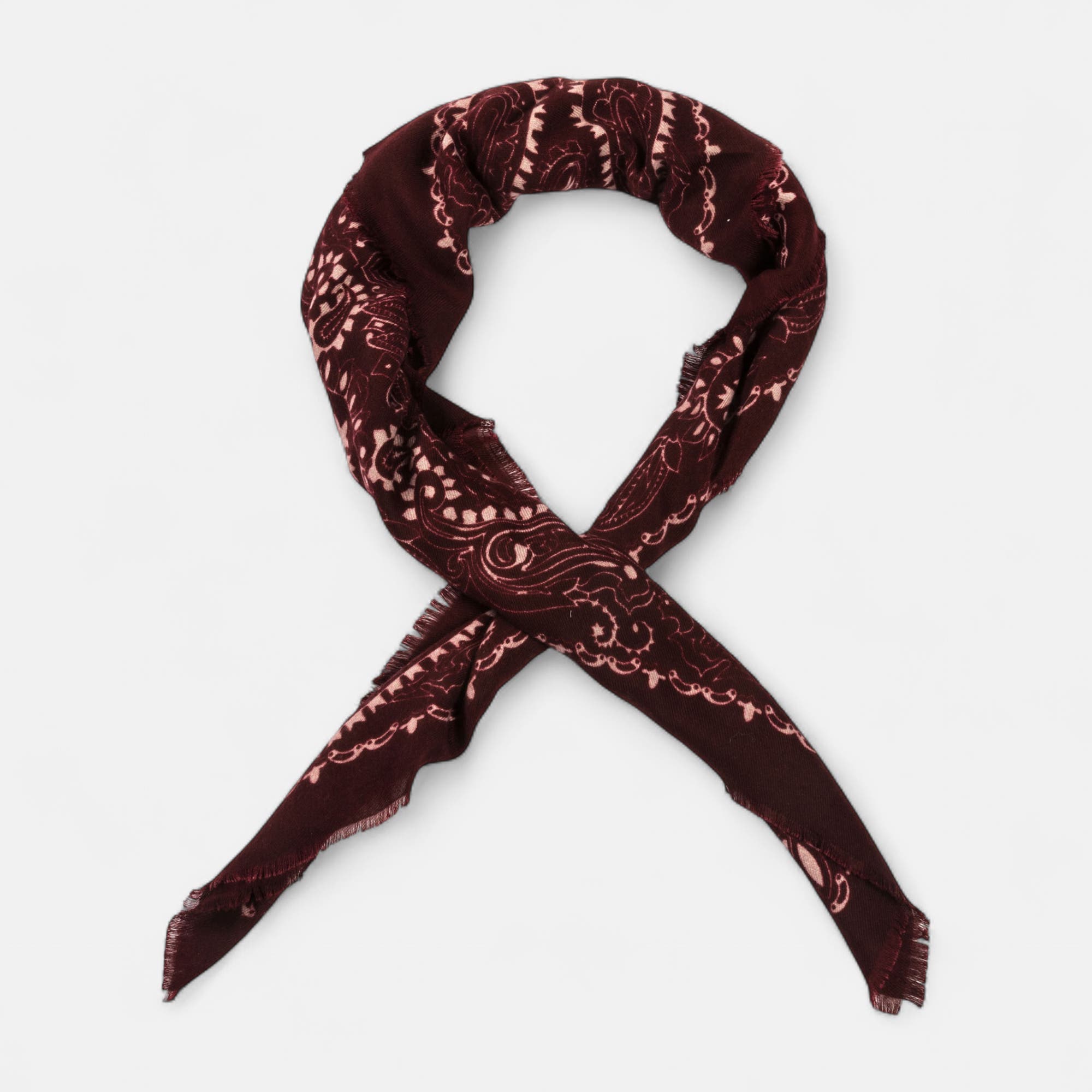 Foulard bordeaux
