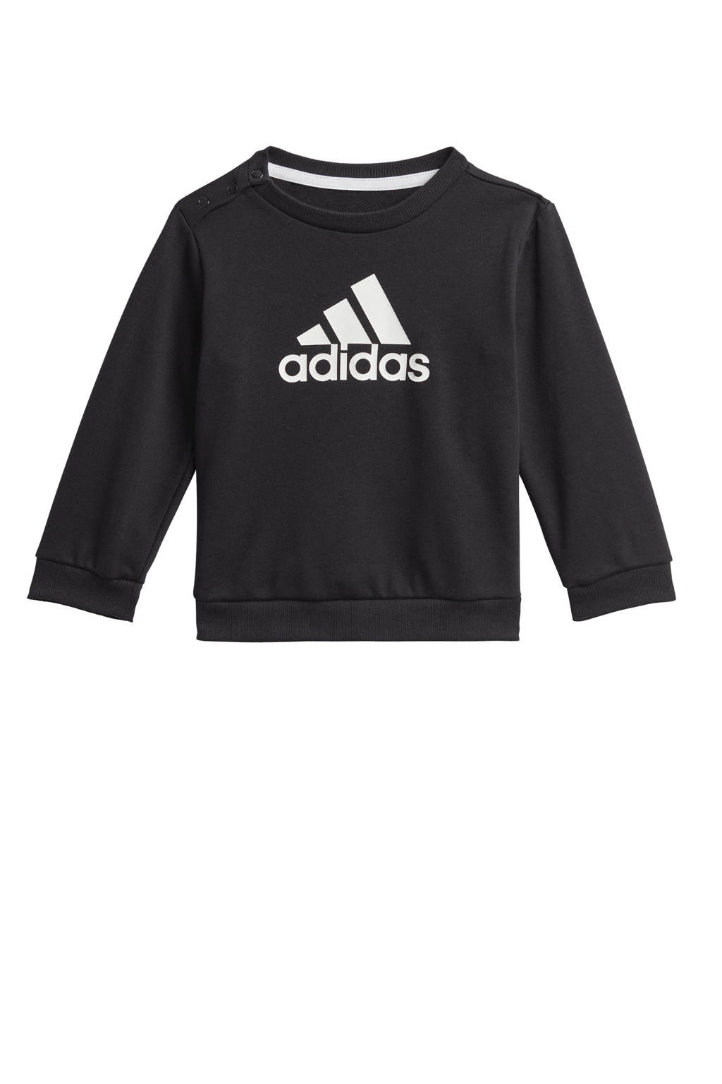 adidas joggingpak zwart/wit