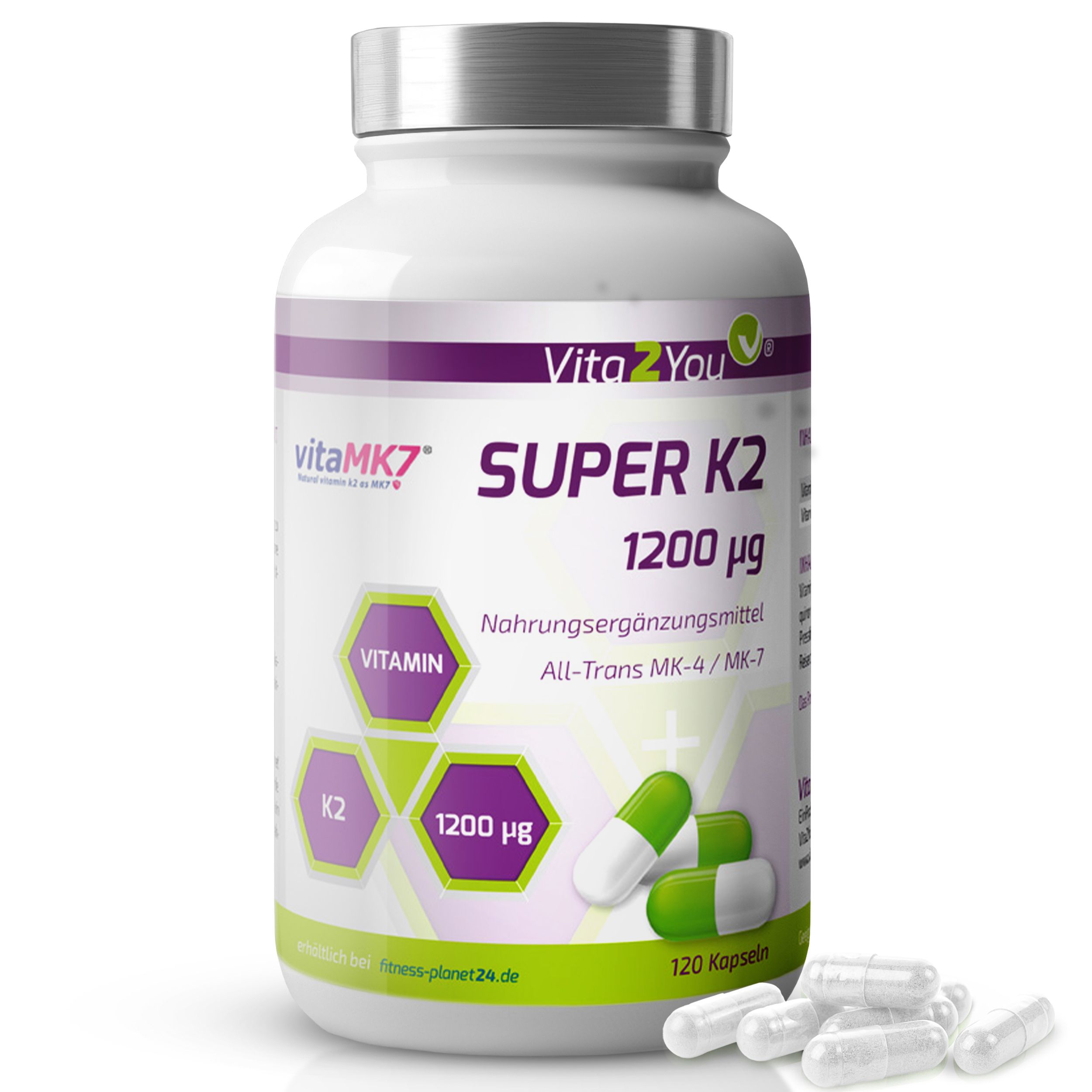Vita2You Super K2 Kapseln 1200µg Vitamin K2