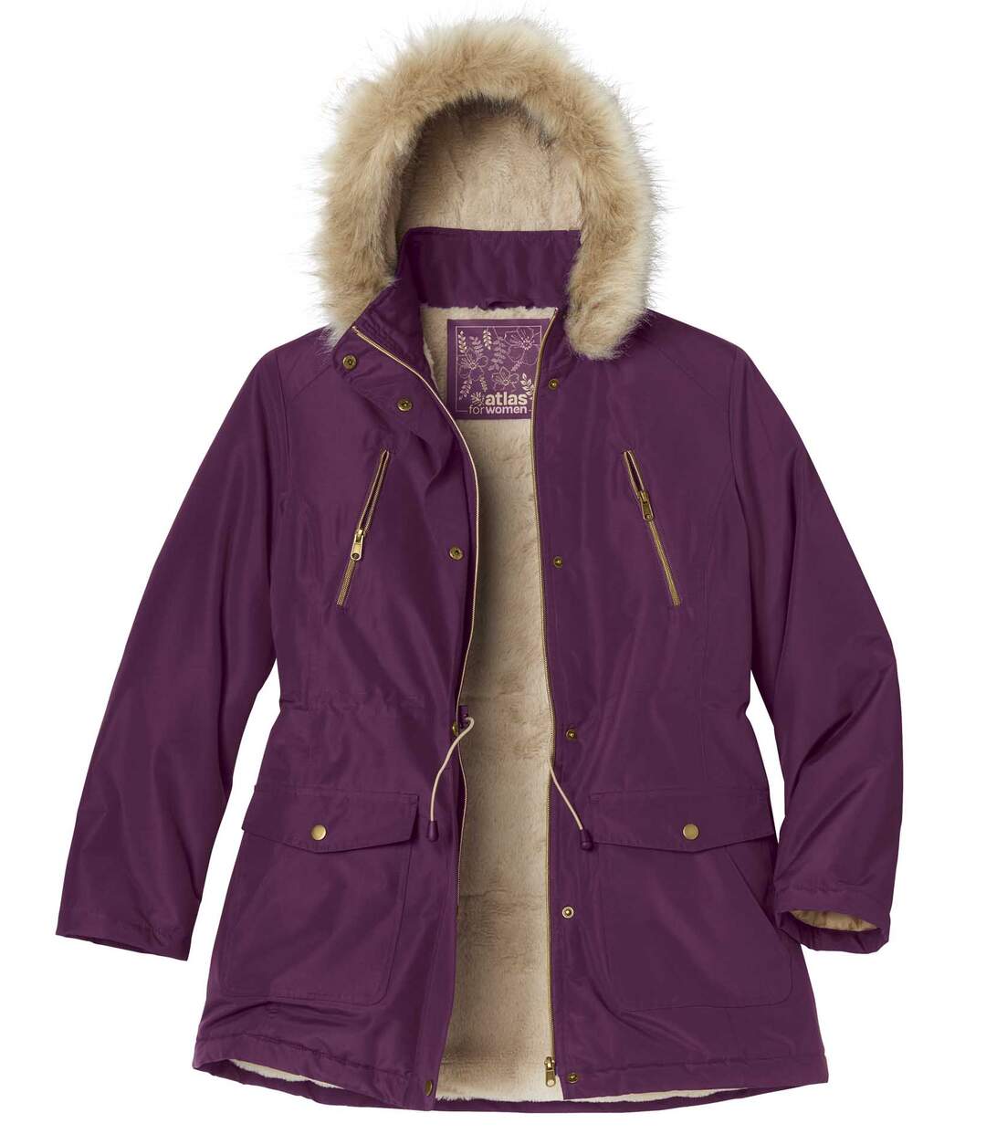 Parka Microtech à Capuche Fausse Fourrure