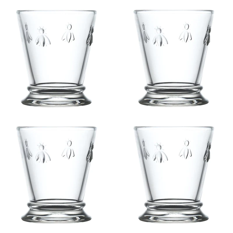 Coffret de 4 verres, ABEILLE La Rochère