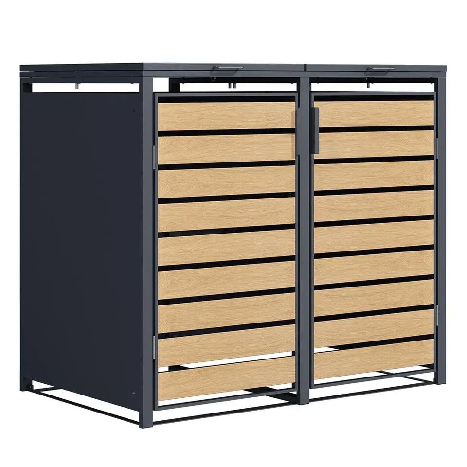 Kliko ombouw - 2 containers - Houtlook
