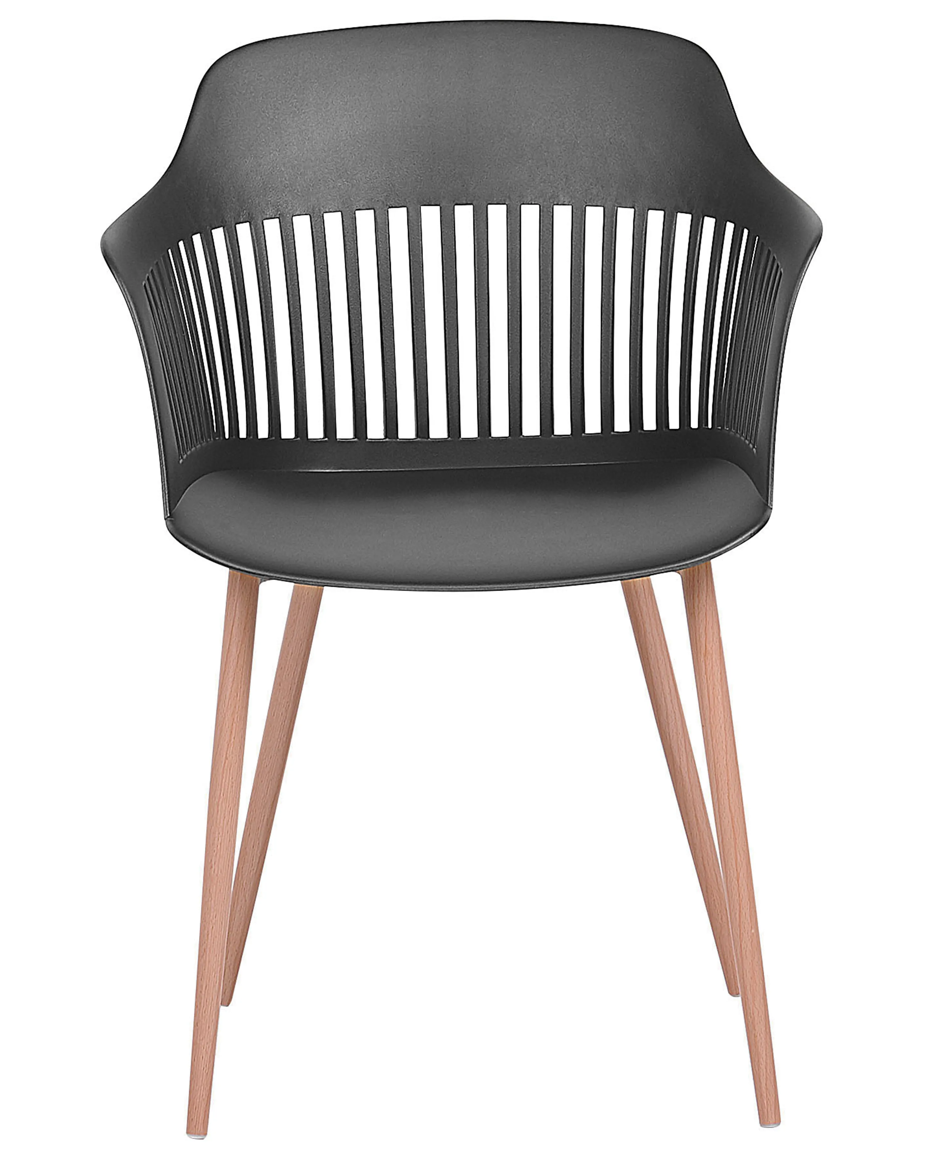 Set van 2 eetkamerstoelen BERECA Zwart