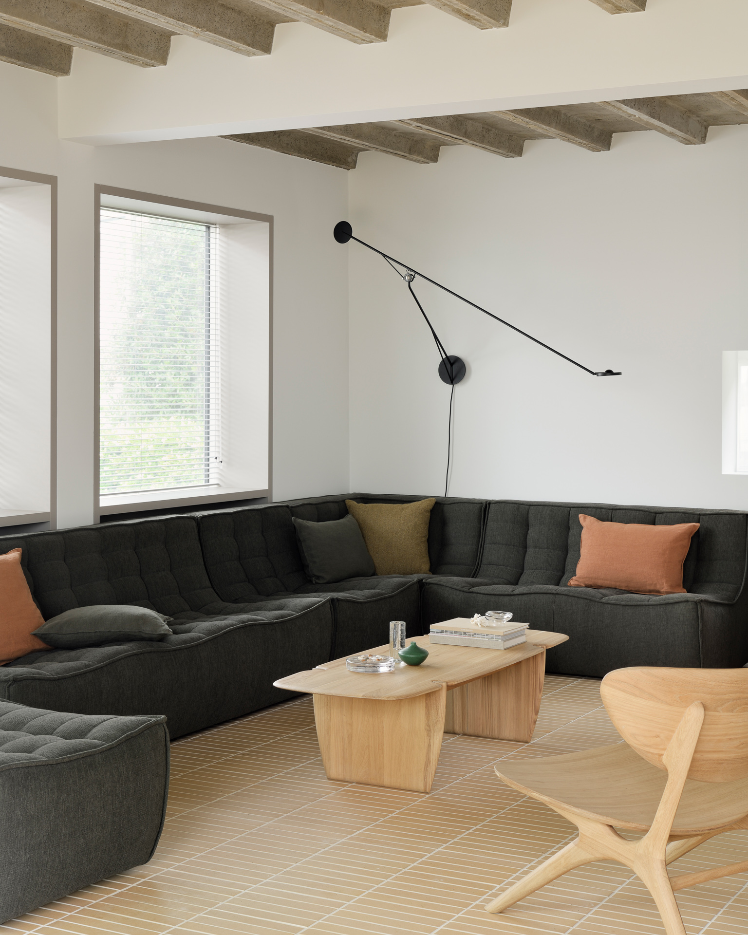 Sofa N701 1 seat - eco stof moss green
