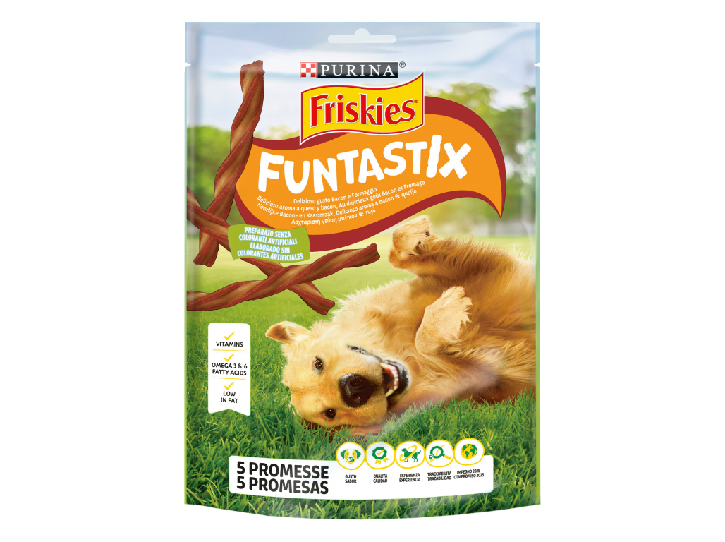 SNACKS PARA CÃO FRISKIES FUNTASTICK 175G