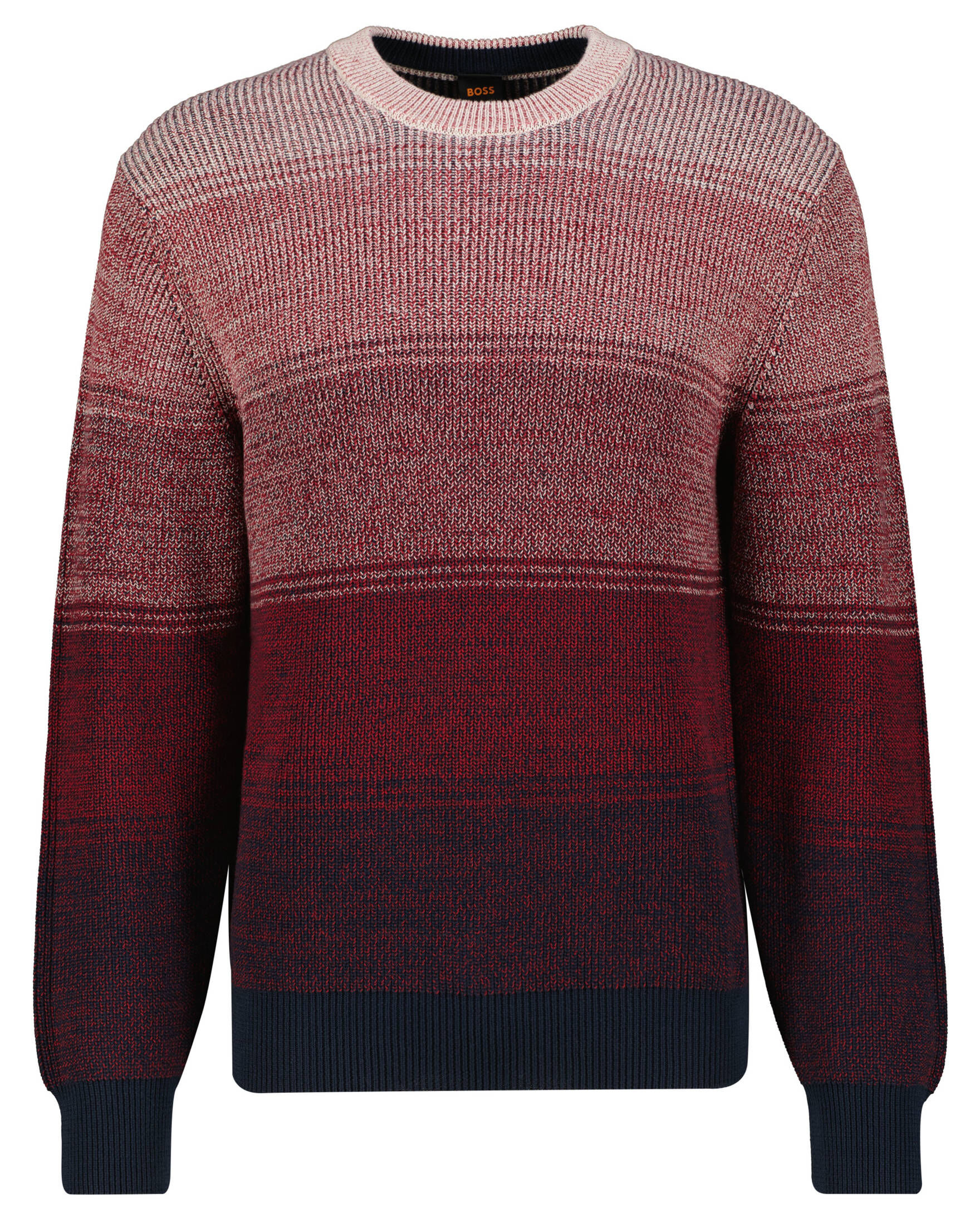 BOSS| Herren Strickpullover KALLER in Dégradé-Optik Regular Fit