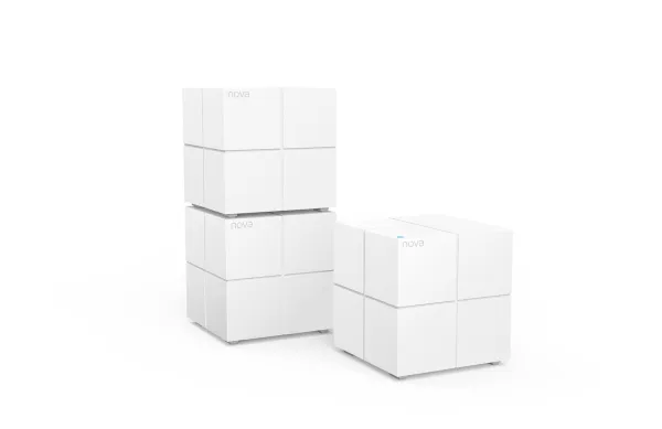 Tenda Nova MW6 - Wi-Fi-system - (3 routere) - op til 6000 sq.ft - mesh 1GbE - Wi-Fi 5 - Dual Band