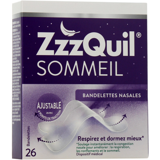 Zzzquil Sommeil bandelette nasale anti ronflement