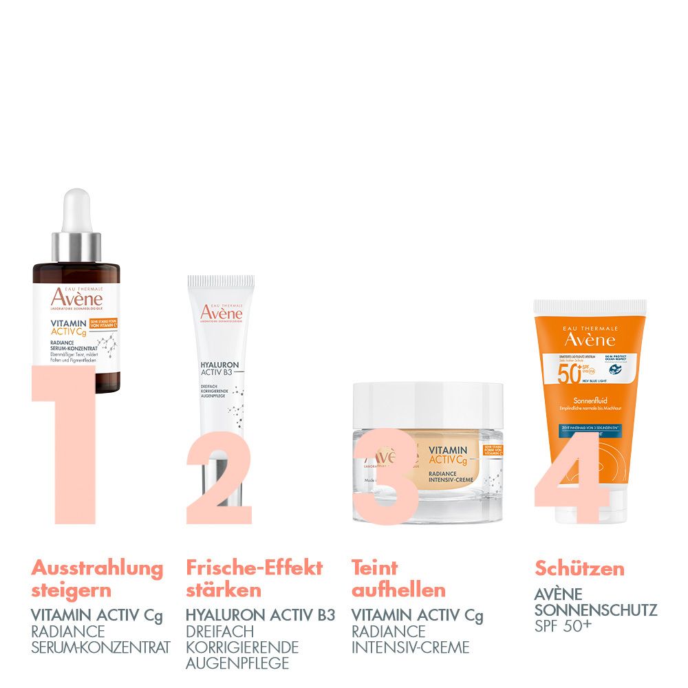 Eau Thermale Avène – VITAMIN ACTIV Cg Radiance Serum-Konzentrat: Minderung von Fältchen und Pigmentflecken