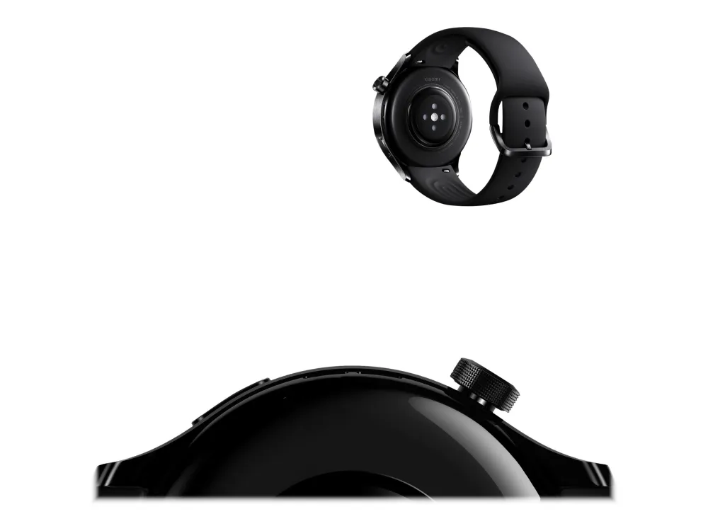 [OUTLET] - Xiaomi Watch S1 Pro - 46 mm - sølv - smart ur med rem - TPU - sort - håndledsstørrelse: 140-210 mm - display 1.47