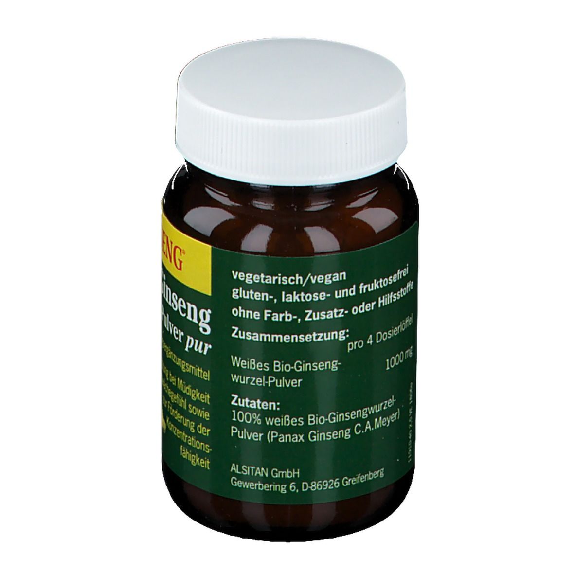 ALSIGINSENG® BIO-Ginseng Stärkungspulver pur