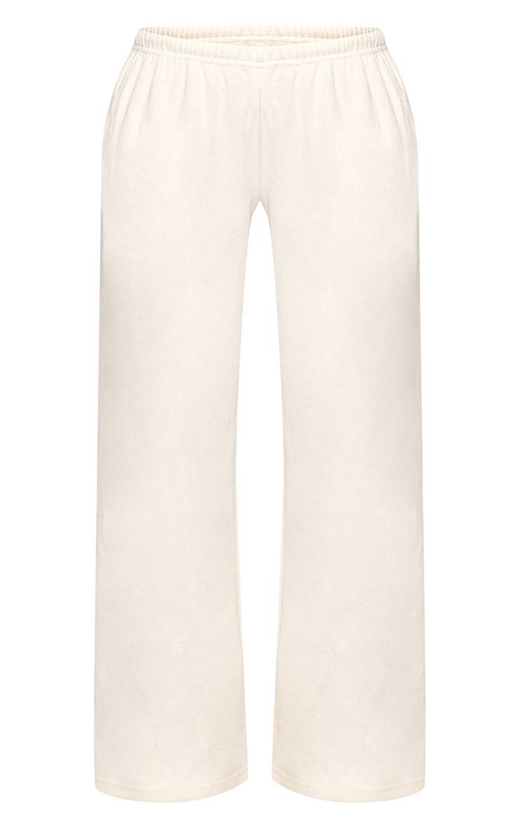 Crème Jogging Large Petite En Coton Doux Ensemble Coordonné