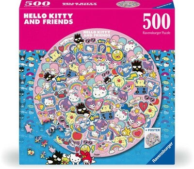 Ravensburger Rundt Hello Kitty Puslespill 500 Brikker