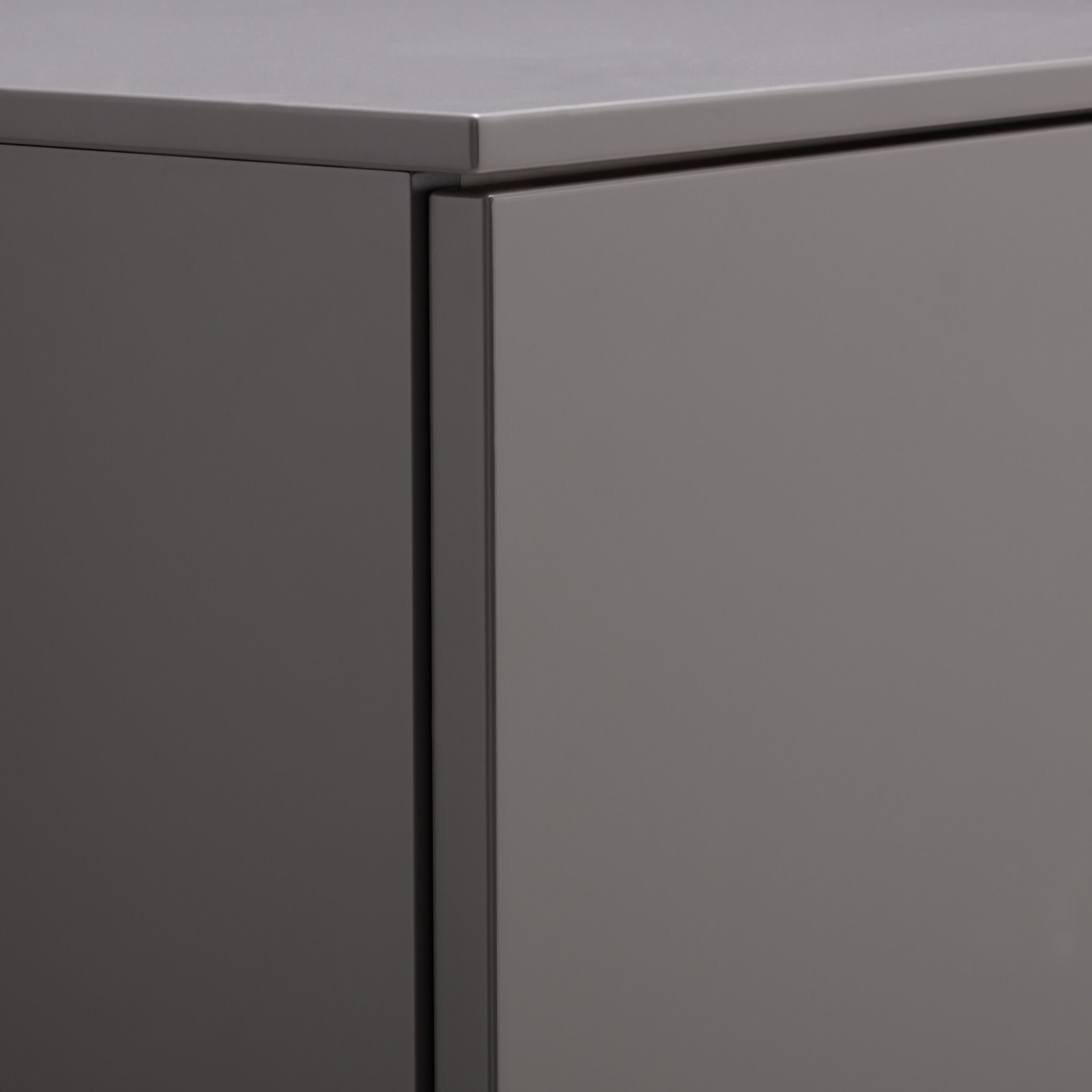 TILL Highboard - Dunkelgrau / B: 112.0 cm x T: 41.0 cm x H: 146.4 cm