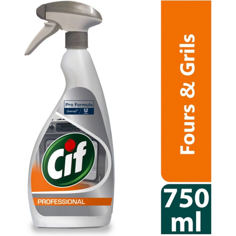 Nettoyant dégraissant Cif Professional fours & grills - Spray 750 ml