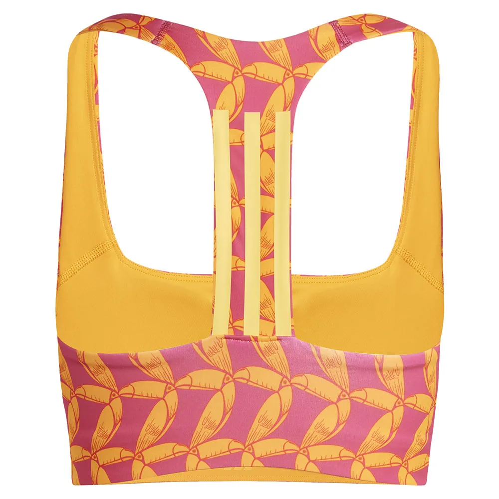 Sutiã esportivo adidas X Farm Rio, suporte médio
