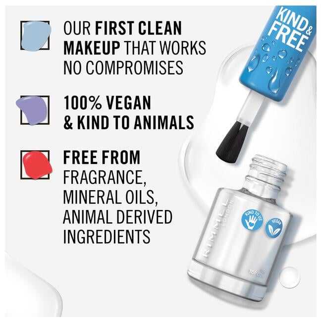 Rimmel London KIND & FREE Vegan Nagellak 150 Top Coat