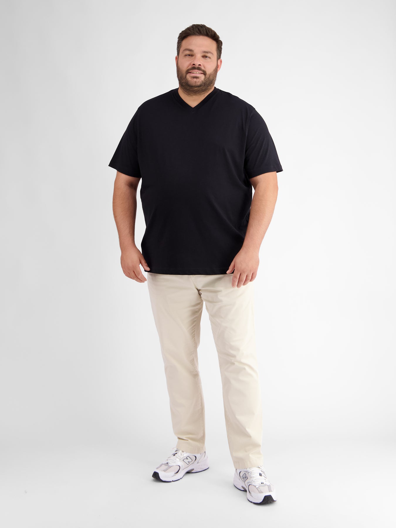 V-Neck Doppelpack Herren T-Shirt in Premium Baumwollqualität