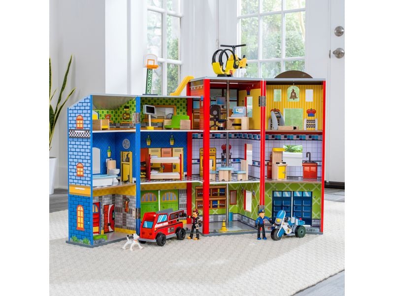 Kid Kraft Puppenhaus Everyday Heroes Holzspielset für Alltagshelden