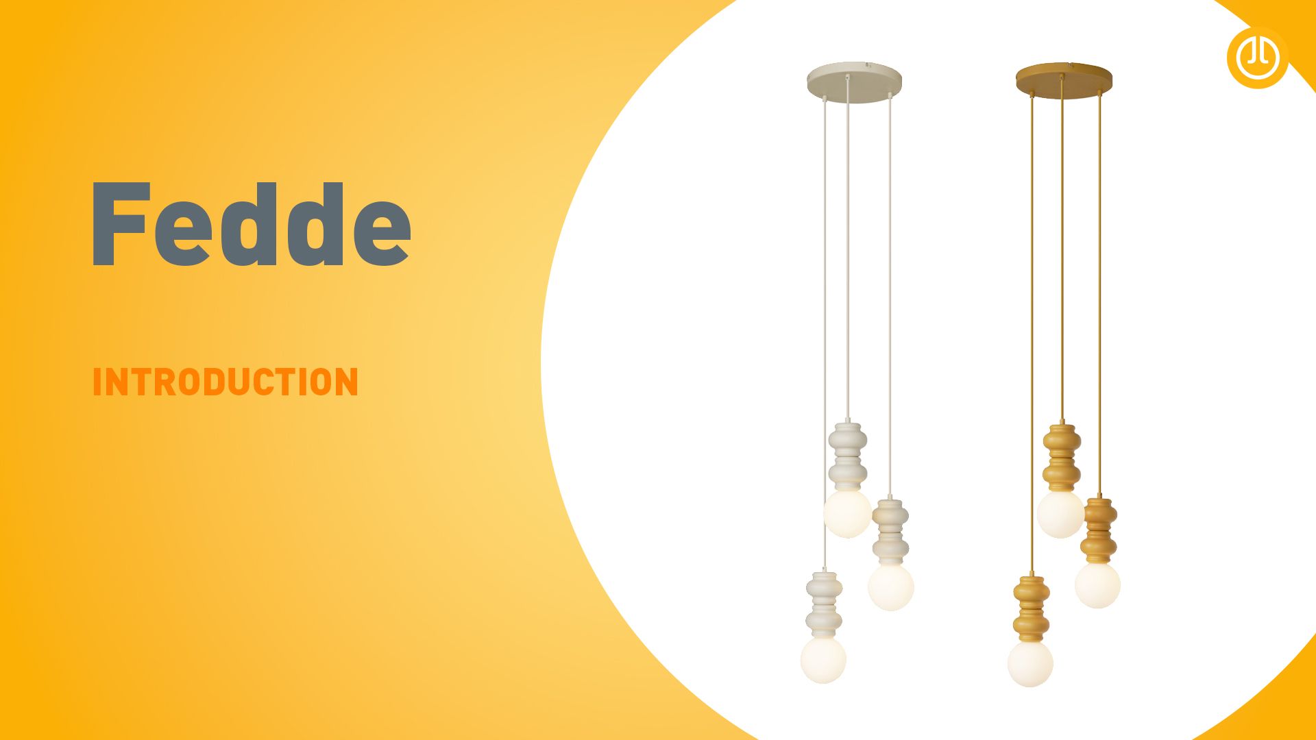 Retro hanglamp beige met mat glas 3-lichts - Fedde