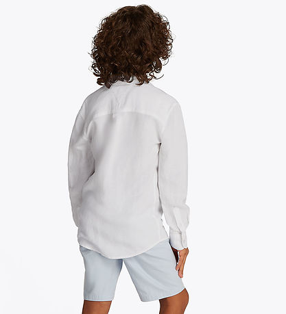 Tommy Hilfiger Hemd - Leinen - Leinenmischung - Weiß
