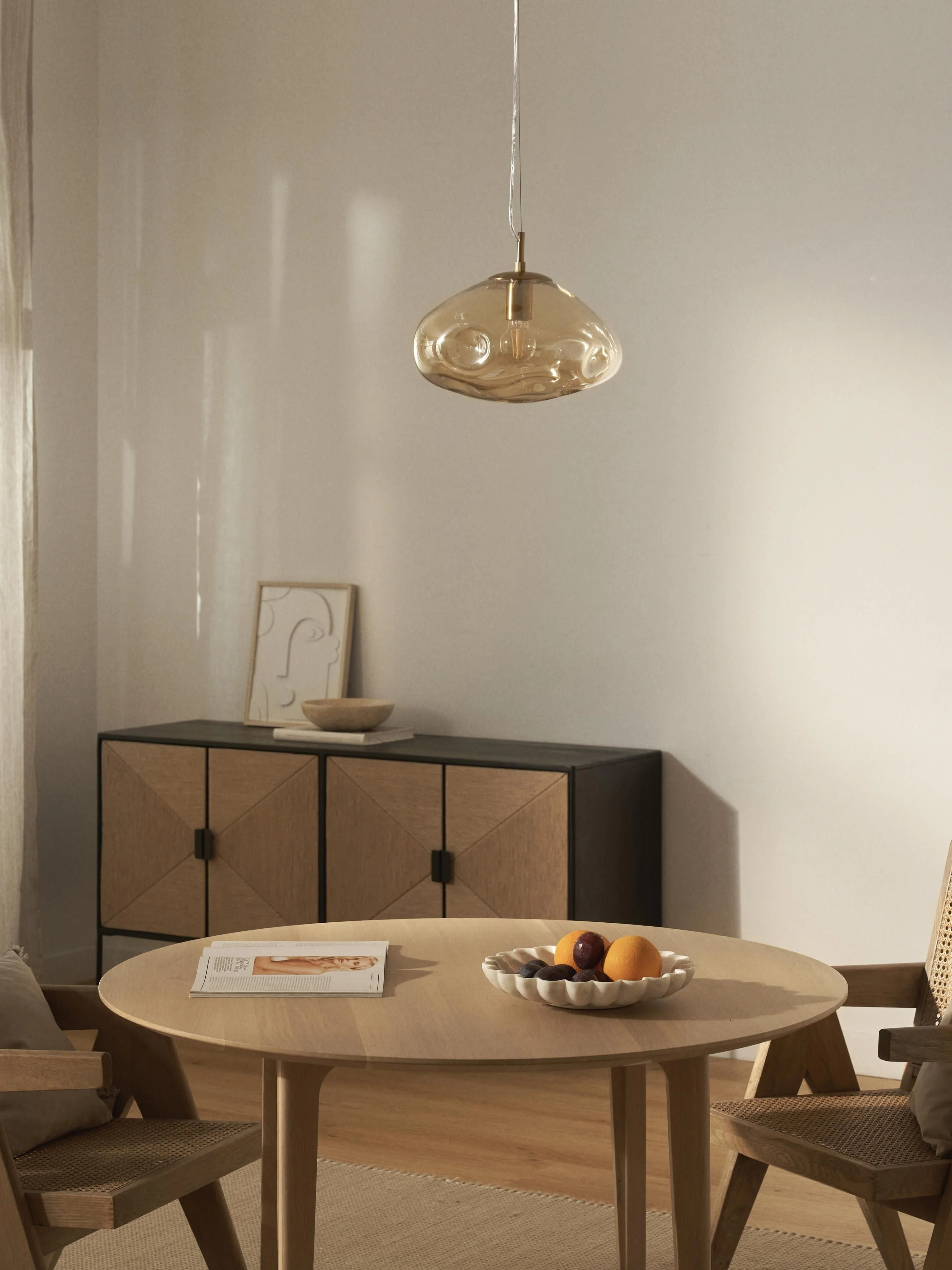 Hanglamp Amora van glas
