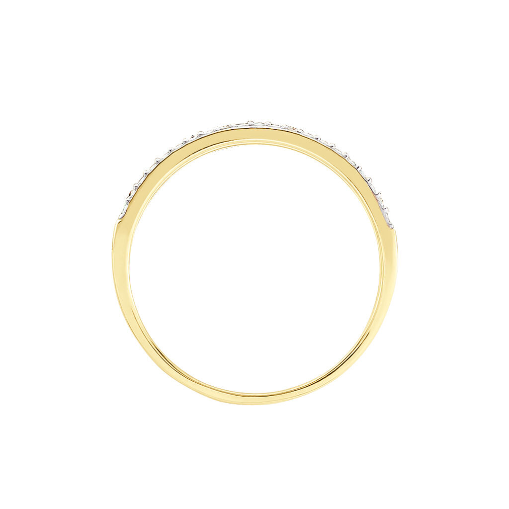 Bague Amias Or Jaune Emeraude Diamant