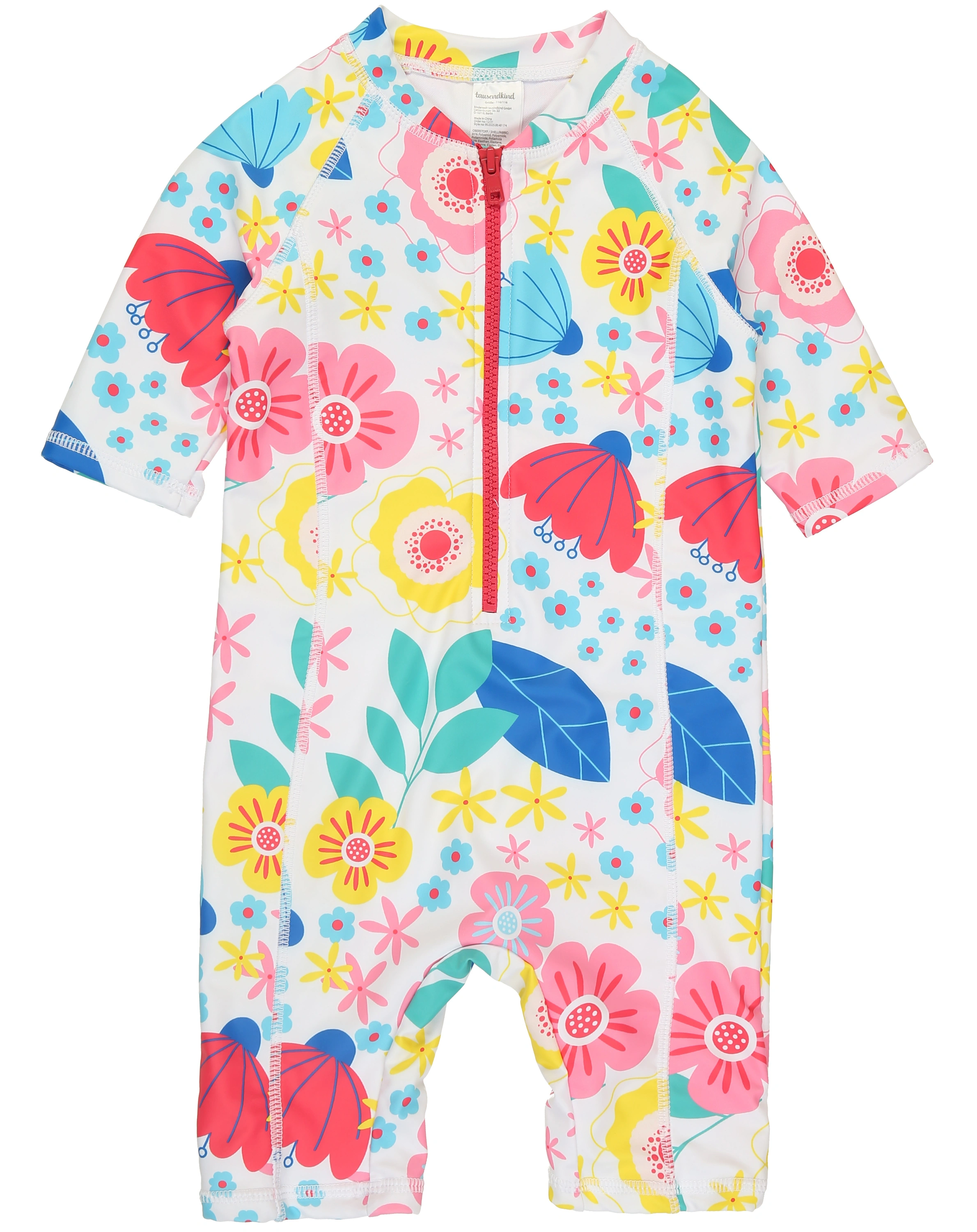 Schwimmanzug FLOWER POWER in bunt