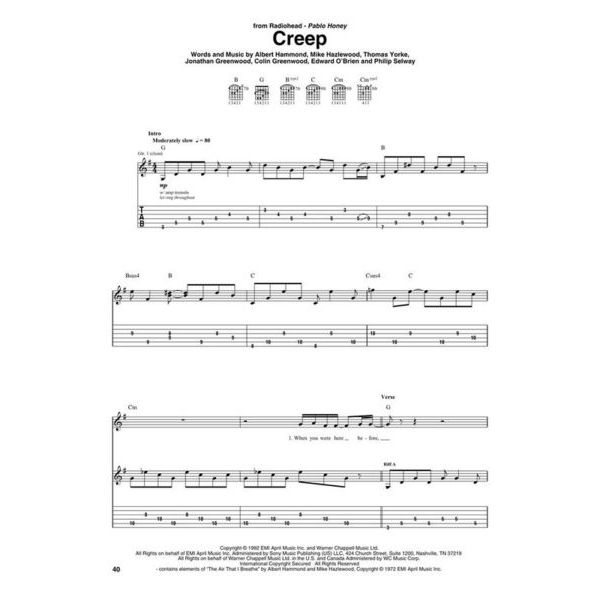 Hal Leonard Alternative Rock Guitar Tab