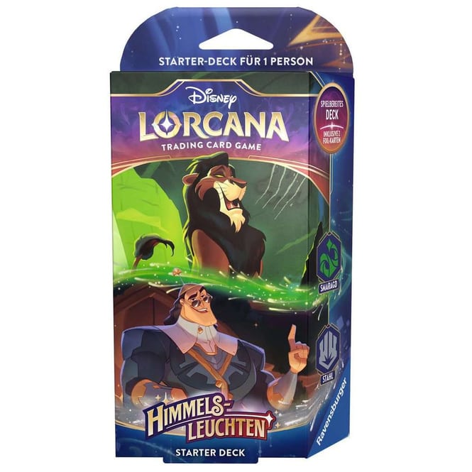 Disney Lorcana - Himmelsleuchten - Starter Deck - Smaragd und Stahl