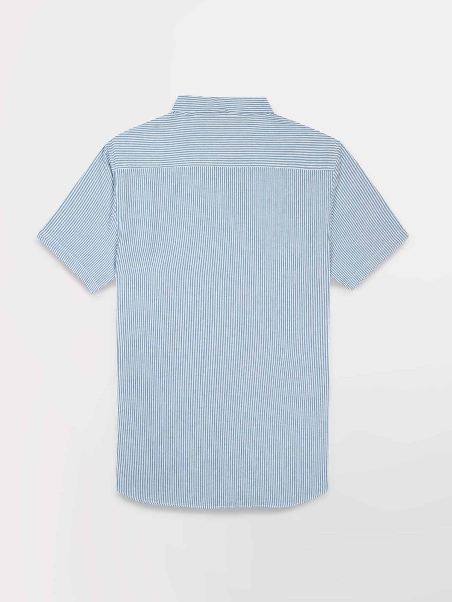 Chemise Homme Manches Courtes Fines Rayures Gris