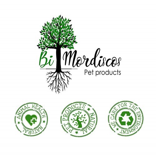 Bimordiscos Ossinhos de madeira de oliveira em formato de osso para cães, 100% naturais.