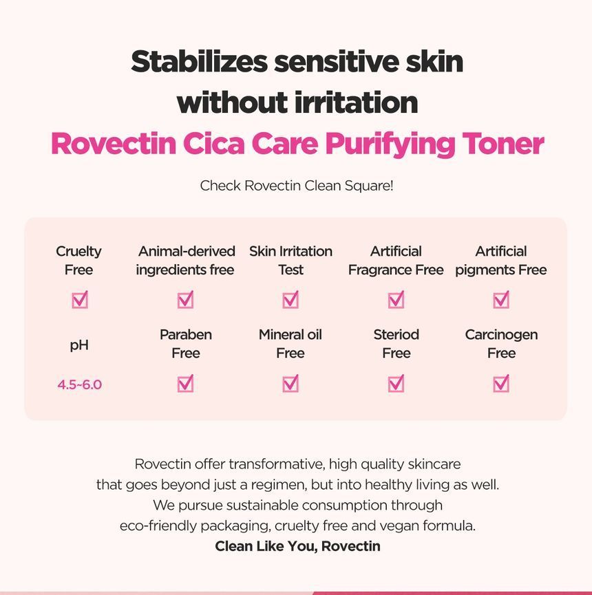 ROVECTIN - Cica Care Zuiverende Toner
