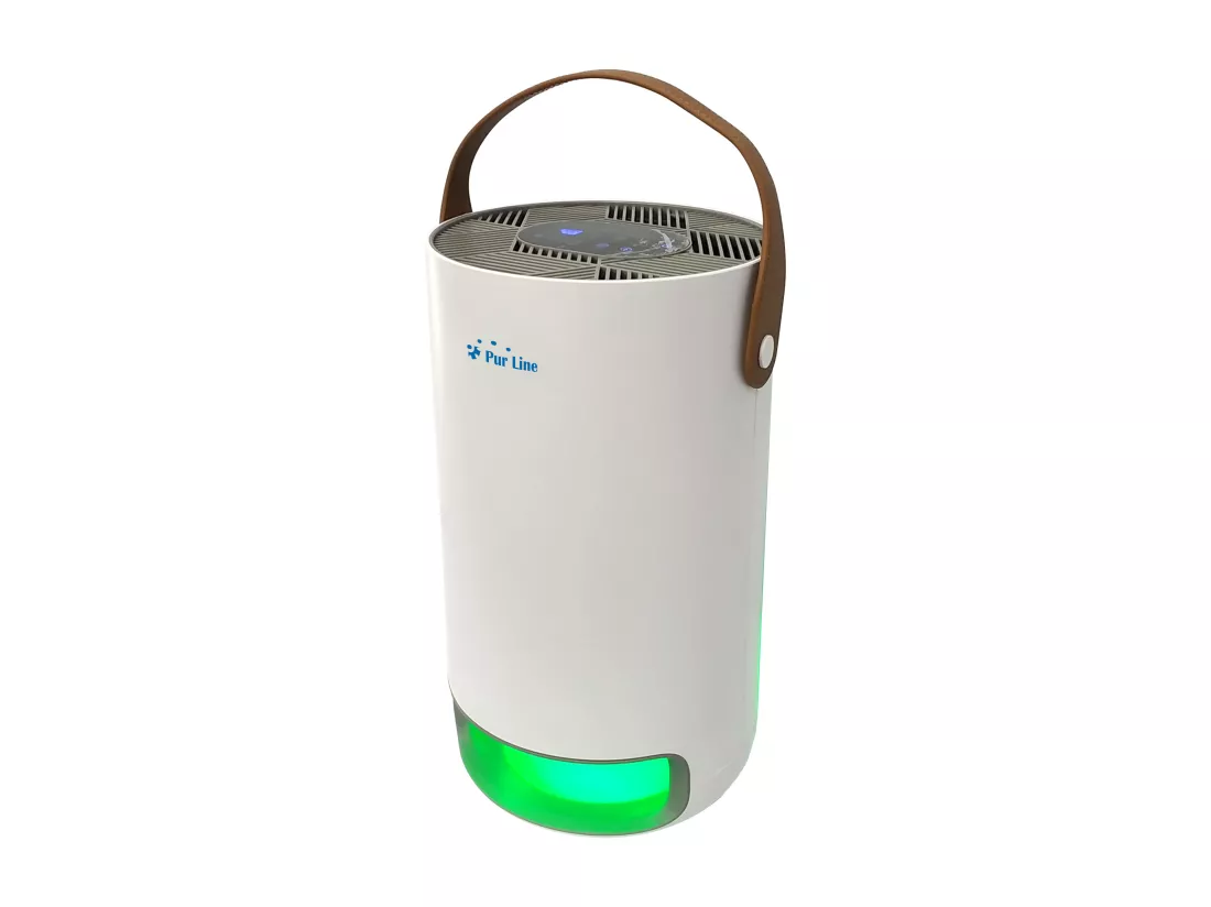 Purificateur d'air avec filtre HEPA, PM2, ioniseur, lampe UV, 3 vitesses et mode AUTO pour 15m2.