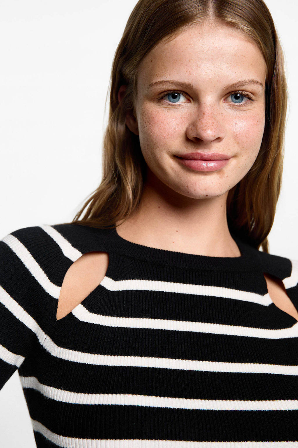 MANGO TEEN gebreide trui zwart