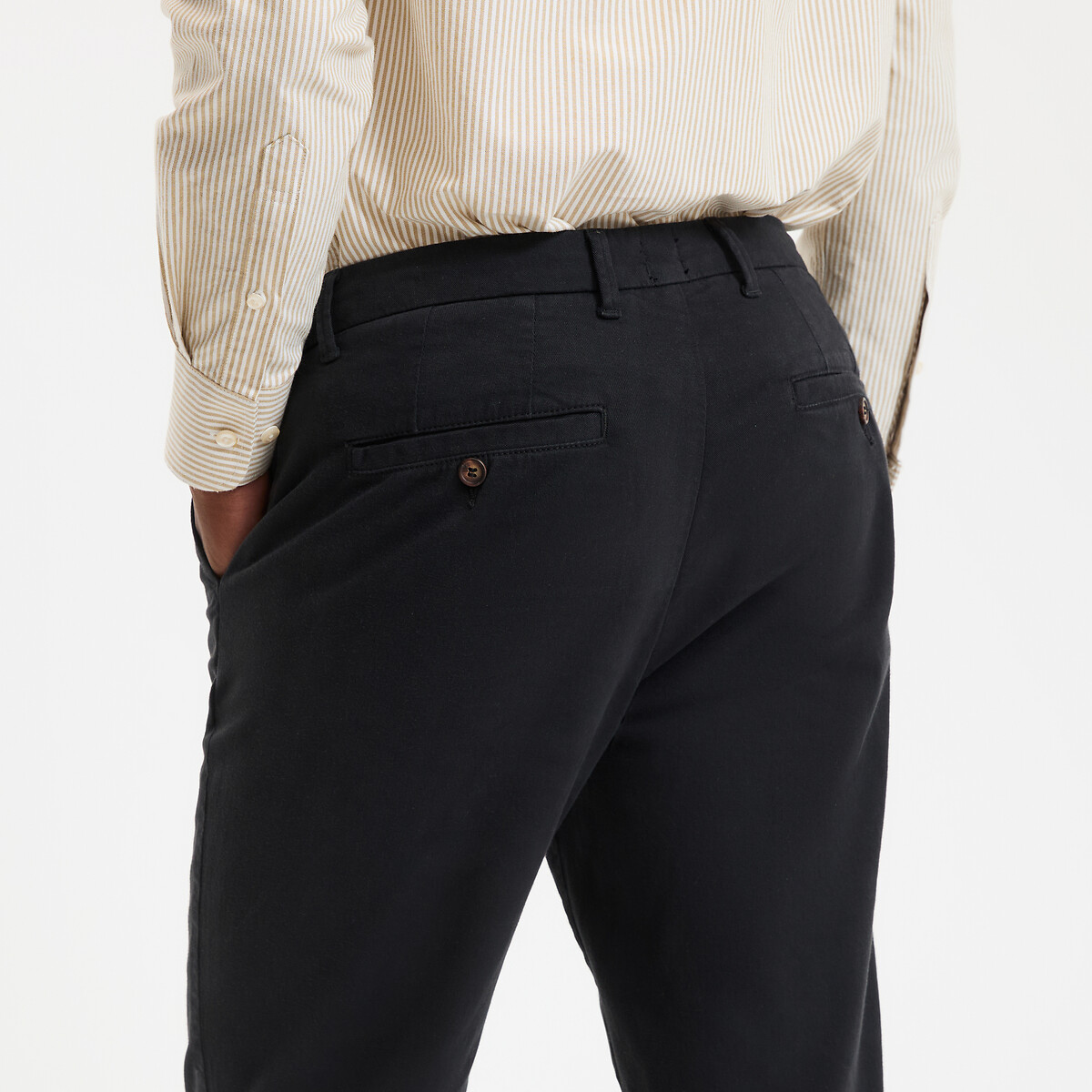 COLEÇÕES LA REDOUTE<br>Cuecas chino regulares, Assinatura FRANÇOIS