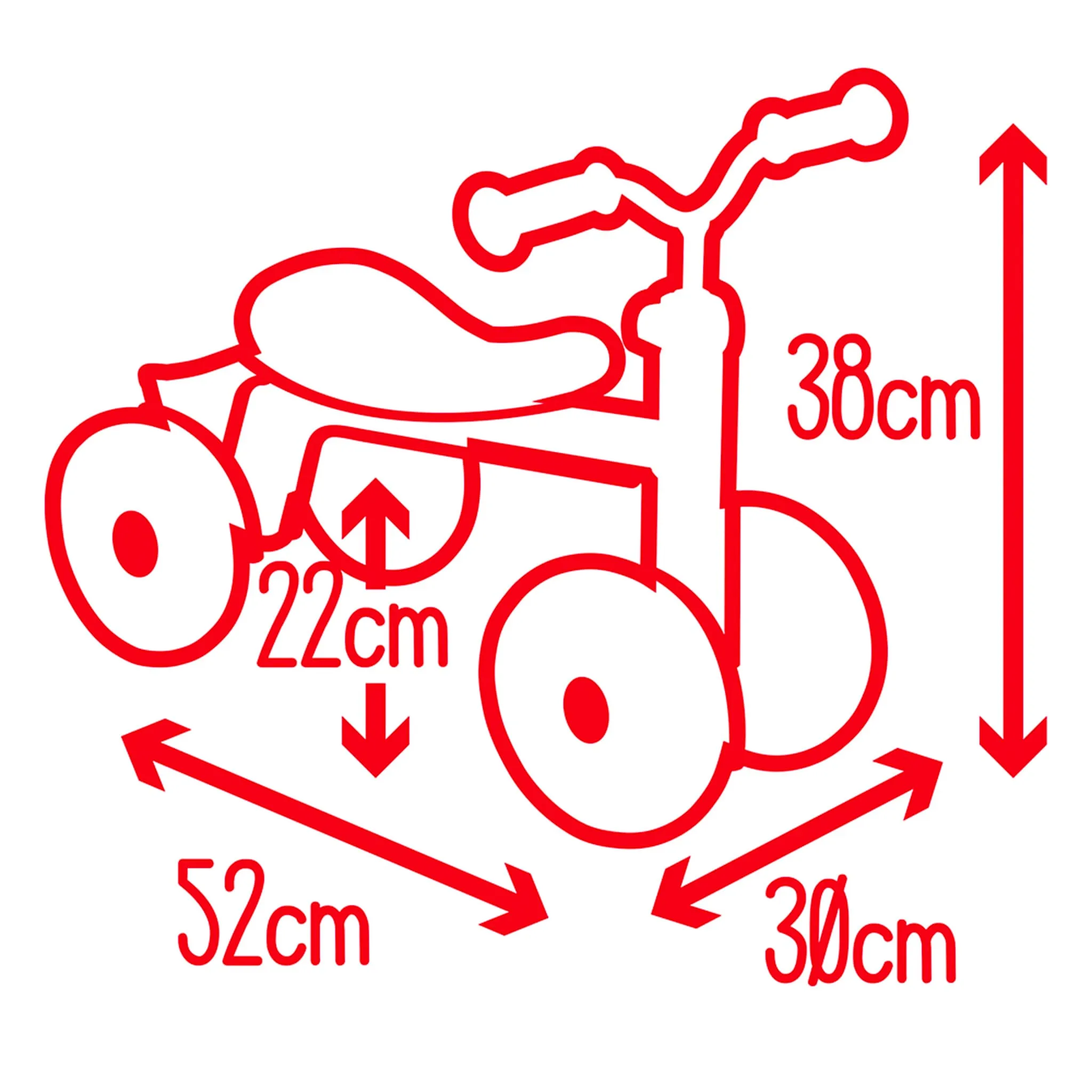 Smoby Bicyclette 4 Roues Rouge