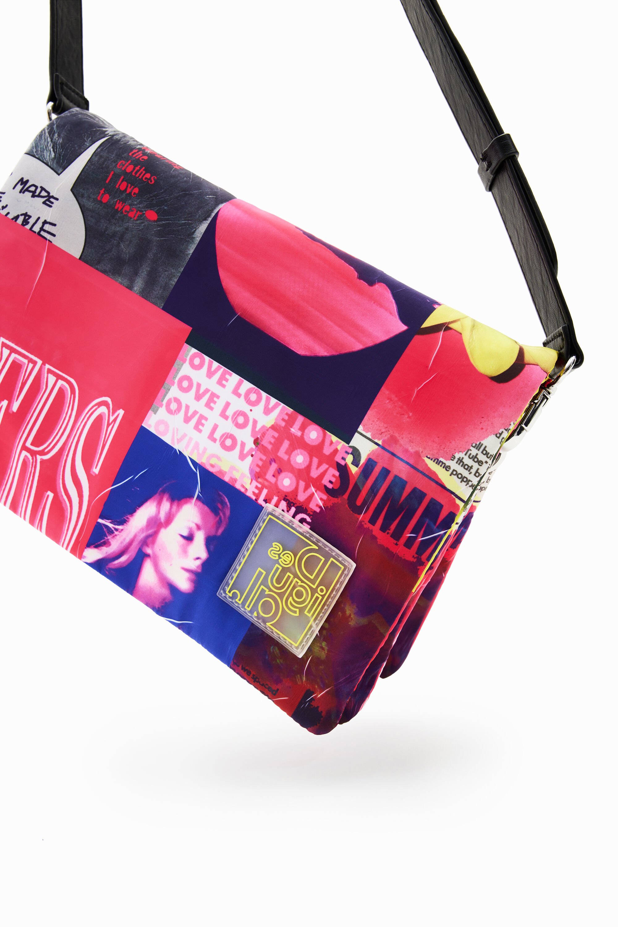 Sac à bandoulière moyen collage